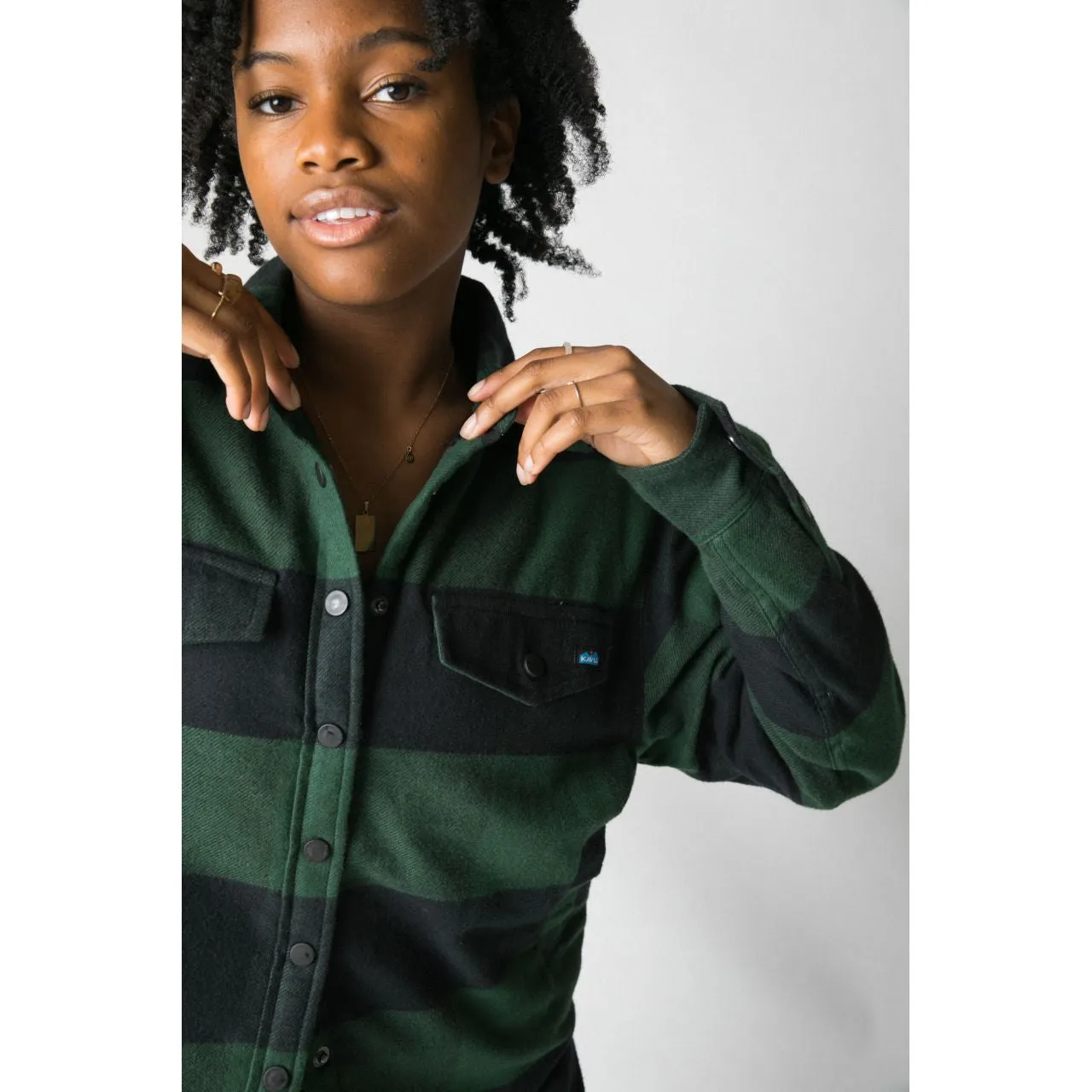 Women's Kavu | Zaltana Quilted Lined Jacket | Pine Plaid