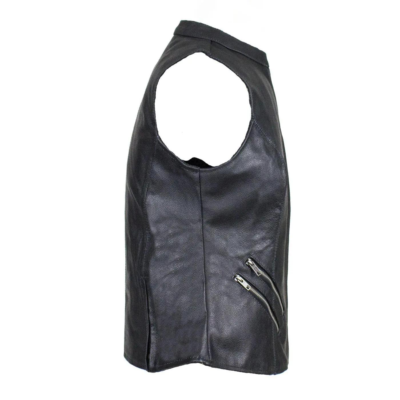 Women's Leather Gun Pocket Vest by Club Vest®