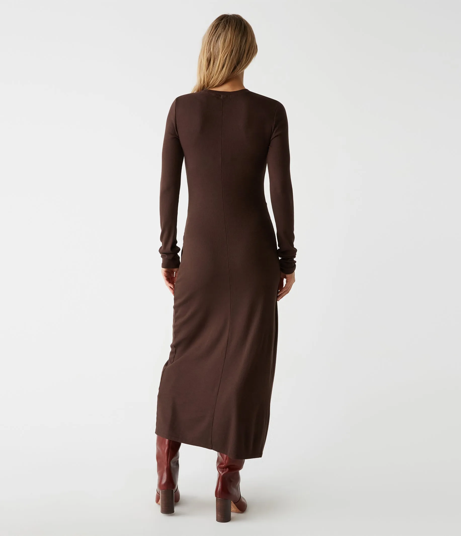 Yessenia Faux Wrap Midi Dress