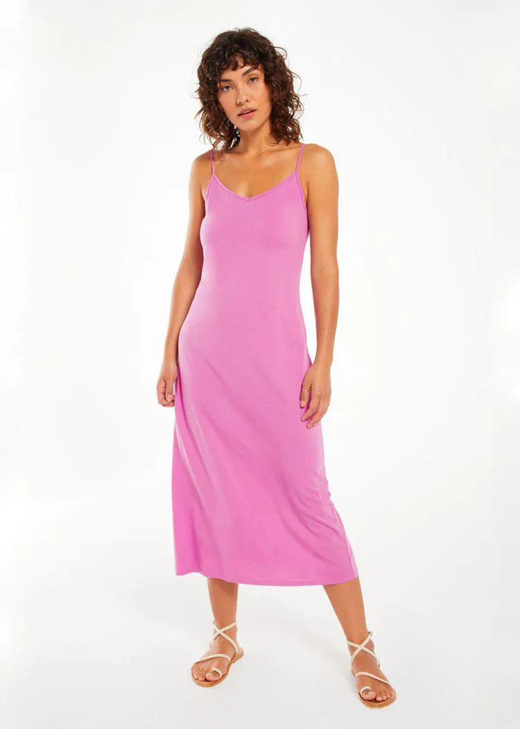 Z Supply Rayne Organic Slip Dress- Violet