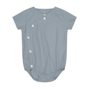 Zeebra Kids French Blue Wrap Shirt Romper